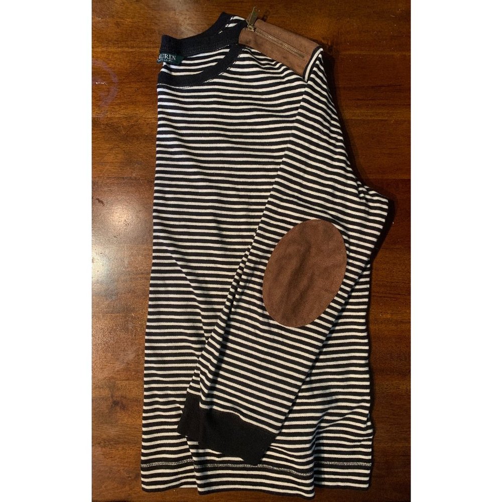 Lauren Ralph Lauren Sweater w/ Suede Elbow Patches